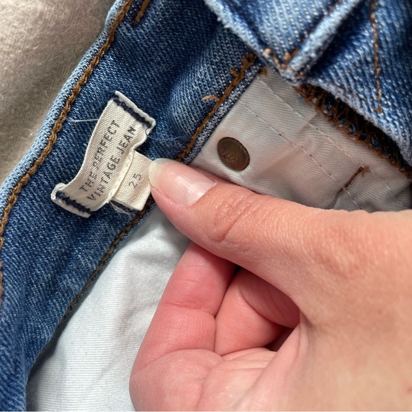 Madewell The Perfect Vintage Wide Leg Denim Jean Womens 25 Blue Please Read - Picture 4 of 10
